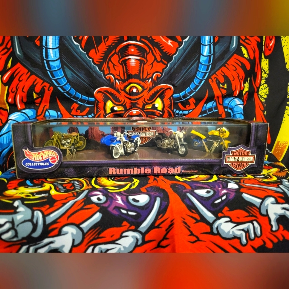 Hot Wheels Collectibles 1999 Harley Davidson Rumble Road